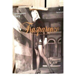 Trasparenze Calze Collants Pantyhose Bronze Autoreggente Rosy Size 4